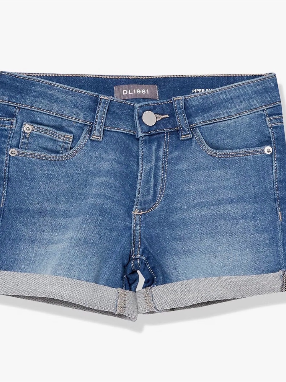 DL1961 Piper Roll-Cuff Denim Shorts